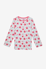 Girl Rose 2-Piece Multicolored Pajama Set