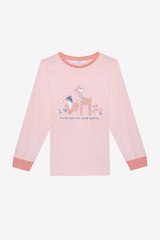 Cotton Girls Woodland 2-Piece Multicolored Pajama Set