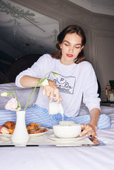 Aria White Sweatshirt