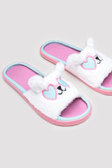 Happy White Slipper