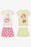 Girls Tomato Sauce Multicolored 2-Piece Pajama Set