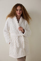 Off-White Dreamy Fluffy Belted Robe