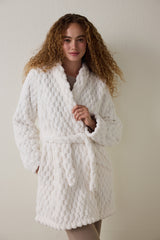 Off-White Dreamy Fluffy Belted Robe