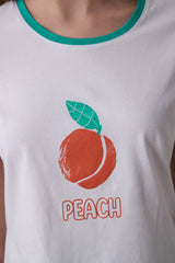 Peach Pants Pajama Set