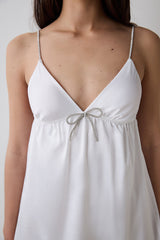 Bridal Delicate Satin Off White Nightgown