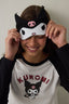 Black Kuromi Printed Sleep Mask