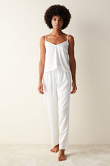 Bridal Satin White Pant PJ Bottom