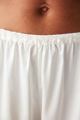 Bridal Satin White Pant PJ Bottom