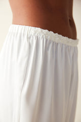 Bridal Satin White Pant PJ Bottom