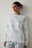 Gardenia Magic Polka Dot Crew Neck Pajama Top