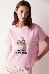 Think Pink Tshirt PJ Top