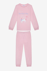 Girl Bowtiful 2-Piece Multicolored Pajama Set