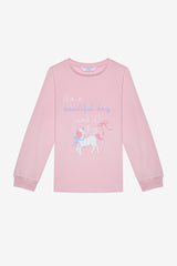 Girl Bowtiful 2-Piece Multicolored Pajama Set