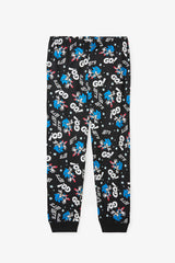 Black Boys Sonic Long Sleeve Cotton Pajama Set