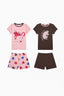 Girls Meowberry Multicolored 2-Piece Pajama Set