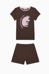 Girls Meowberry Multicolored 2-Piece Pajama Set