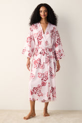 Naya Satin Pink Dressing Gown