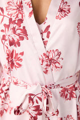 Naya Satin Pink Dressing Gown