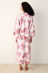 Naya Satin Pink Dressing Gown