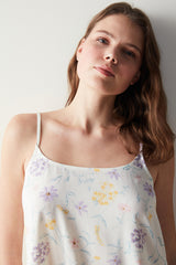 Spring Dream White Undershirt Pajama Top