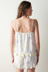 Spring Dream White Undershirt Pajama Top