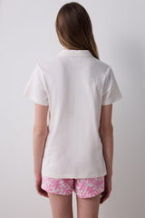 Summer Time Shirt Shorts Pajama Set