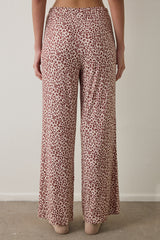 Beige Dreaming Leopard Print Pajama Bottoms