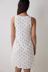 Bloom Printed Light Green Nightgown