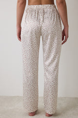 Lilah Satin Ecru Trousers