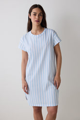 Blue Striped Light Blue Nightgown