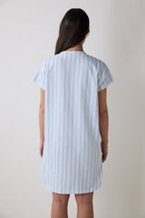 Blue Striped Light Blue Nightgown