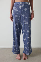 Indigo Hailee Floral Openwork Pajama Bottoms