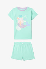 Girls Purrmaid 2-Piece Pajama Set