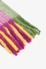Colorful Gia Striped Soft Texture Scarf