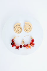 Lori Gold Color Earring Set