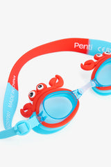Boys Crab Multicolored Swim Goggles