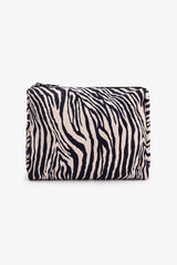 Black Zebra Pattern Makeup Bag