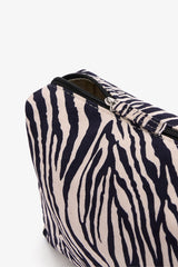 Black Zebra Pattern Makeup Bag