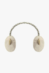 Girls Leopard Patterned Ecru Headphones