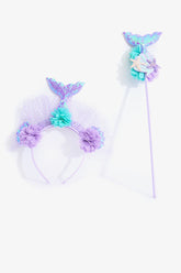 Girls Lilac Mermaid Crown