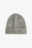 Grey Melange Bowknot Beret