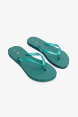 Shine Green Slippers