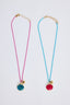 Girls Shell Colored Necklace