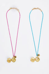 Girls Shell Colored Necklace
