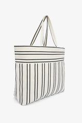 Big Stripe Ecru Bag