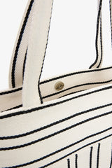 Big Stripe Ecru Bag