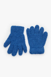 Boys Navy Blue Softy Navy Gloves