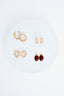 Adella Red Earring Set