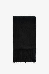 Black Warmy Soft Texture Scarf