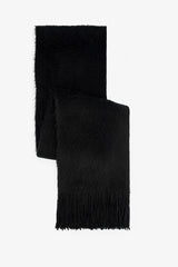 Black Warmy Soft Texture Scarf